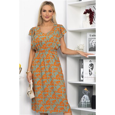 Платье Айлана (оранжевое) П13933-35М