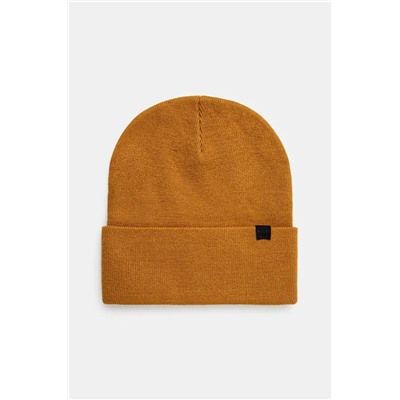 Czapka męska beanie z wiskozą  kolor żółty