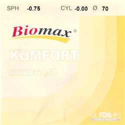 Линза полимерная для водителей Komfort N=1,5 HMC EMI UV