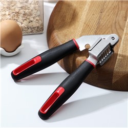 Пресс для чеснока Доляна Digma, 21 см, нержавеющая сталь, чёрный