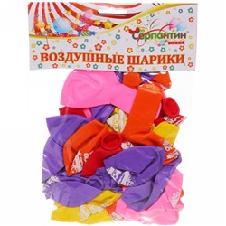 Воздушные шары  25 шт, 10"/25см "Волшебная на всю голову", (микс)