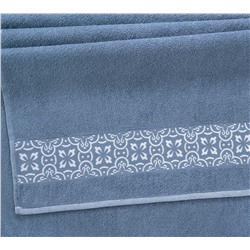 Полотенце махровое Мозаика деним Текс-Дизайн