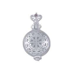 Мощевик (БМ Казанская) из серебра литье с фианитом