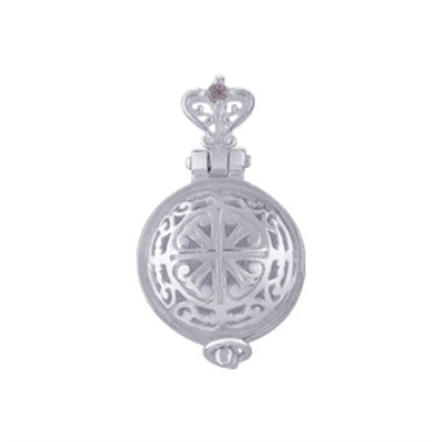 Мощевик (БМ Казанская) из серебра литье с фианитом