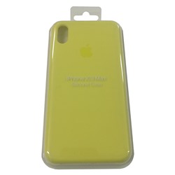 Силиконовый чехол для iPhone XS MAX желтый
