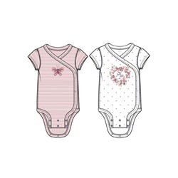 Боди для девочки, 2 шт. в комплекте