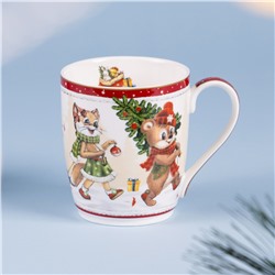 КРУЖКА LEFARD "С НОВЫМ ГОДОМ!" 300 МЛ КРАСНАЯ (КОР=36ШТ.)