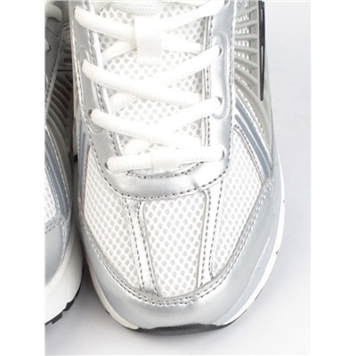 05-P234-5 SILVER/GRAY Кроссовки женские (искусственные материалы, сетка)