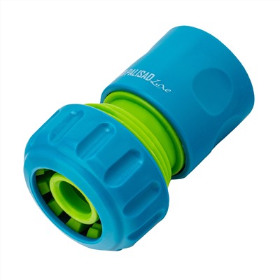Соединитель пластмассовый, быстросъемный для шланга 3/4, однокомпонентный Palisad Luxe