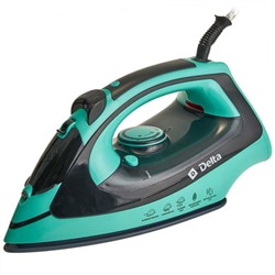 Утюг DELTA  DL-416 черный с зеленым: 2600 Вт, КЕРАМИЧЕСКОЕ покрытие подошвы (10) оптом