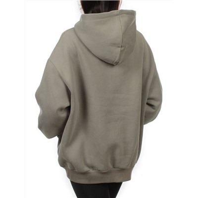 2622 GRAY GREEN Толстовка женская (85% хлопок, 10% полиэстер, 5% спандекс)