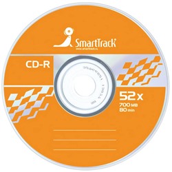 Диск CD-R 700Mb Smart Track 52x Cake Box
