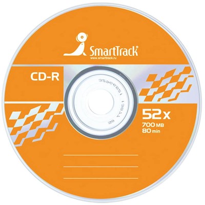 Диск CD-R 700Mb Smart Track 52x Cake Box
