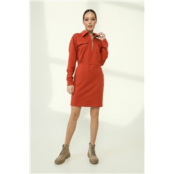 Платье женское 21-302L3-22 терракотовый