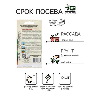 Семена Огурец "Салатик", F1