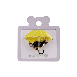 Брошь MESHU "Cat and umbrella", европодвес