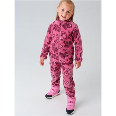 Комплект флисовый для девочки: куртка, брюки