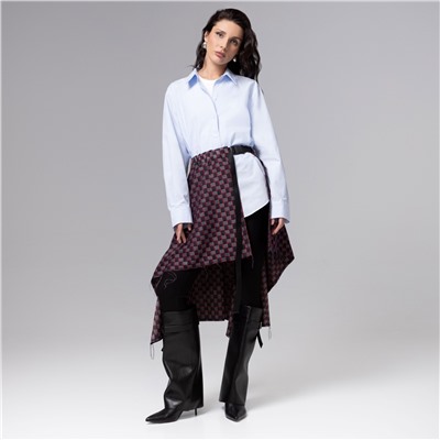 Юбка-килт с необработанными краями, Игра теней