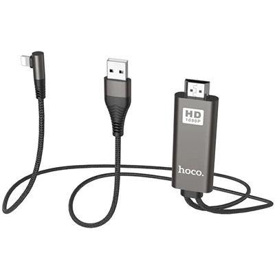 Кабель Hoco UA14 Lightning To HDMI audio video HD cable adapter 2м
