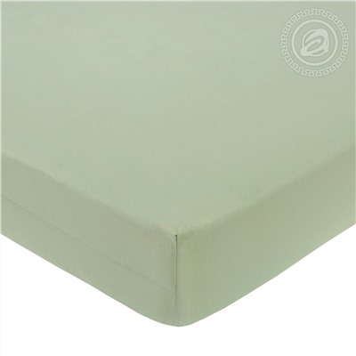 Простыня на резинке из поплина Фисташковый Арт Дизайн