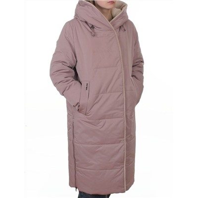 T-9115 LILAC Пальто зимнее женское (верблюжья шерсть)