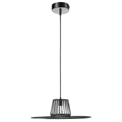 Светильник подвесной Vinger, Ø60,5х18 см, черный