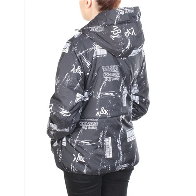 ZW-2183-1C BLACK Куртка демисезонная женская BLACK LEOPARD (100 гр.синтепона)