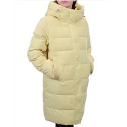 56181 YELLOW Пальто зимнее женское (холлофайбер 150 гр.)