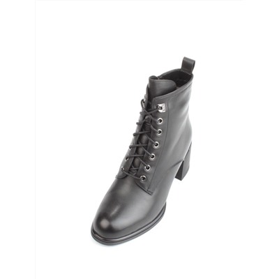 04-M3-2274 BLACK Ботинки зимние женские (натуральная кожа, натуральный мех)