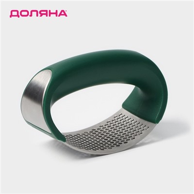 Пресс для чеснока Доляна «Эсмиральда», нержавеющая сталь, зелёный