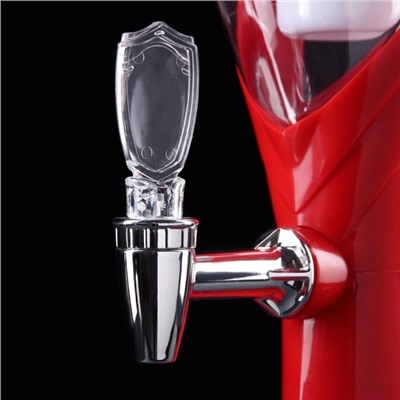 Башня пивная «Вавилон», колба 3 л, подсветка, батарейка Ag10, красная