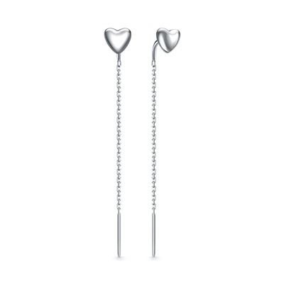 Серьги родированные серебро 925*