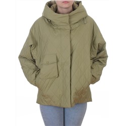 9606 LT. GREEN Куртка стеганная демисезонная женская (100 гр. холлофайбер)