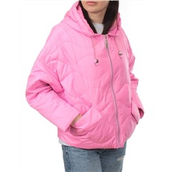 23-061 PINK Куртка оверсайз демисезонная женская (синтепон 100 гр.)