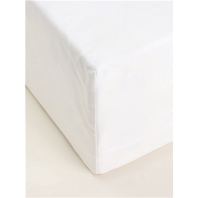 Простыня на резинке SL Home Natural color 90*200+30 см , сатин, 140 гр/м2, 100% хлопок