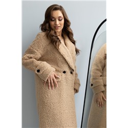 Шубка женская еврозима 24777 (кэмел)