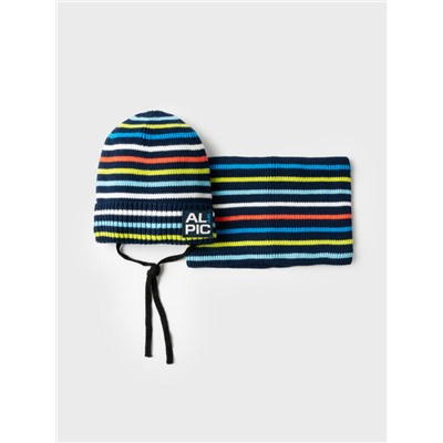 Комплект для мальчика: шапка, снуд