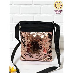 Сумка-планшет с пайетками на длинной ручке 22,5х27,5  см