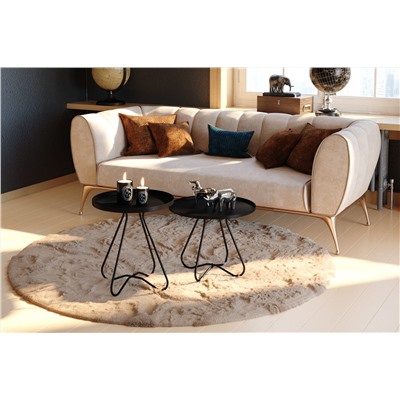 Двойной кофейный столик SHT-CT3/CT3-2
                        черный муар