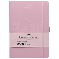 Бизнес-блокнот А5, 194л., Faber-Castell, матовая ламинация, тиснение ВД-лаком, цвет дымчато-розовый