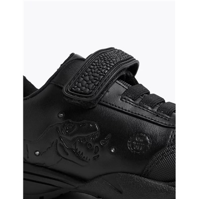 Kids' Leather Light Up School Shoes (8 Small - 1 Large)