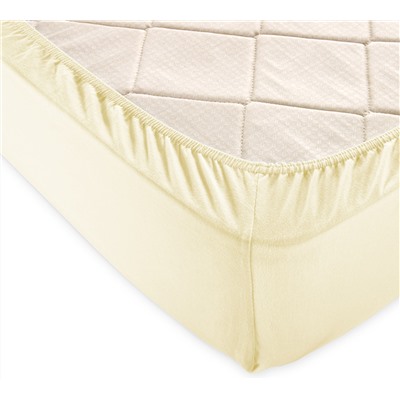 Простыня трикотажная на резинке Ваниль Текс-Дизайн