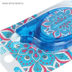Корректор-лента 6 м × 5 мм, с рисунком, блистер, европодвес, корпус МИКС