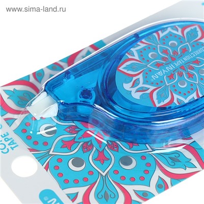 Корректор-лента 6 м × 5 мм, с рисунком, блистер, европодвес, корпус МИКС