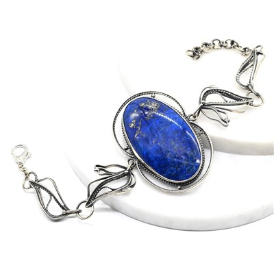 Браслет лазурит, 16,5 см.