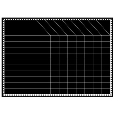 Магнитный планер на холодильник "BLACK"  30*40 см