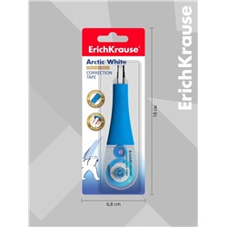 Корректирующая лента 4.2 мм × 8 м, ErichKrause Arctic white, супер-белая, резиновый держатель, блистер