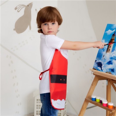 Фартук детский для творчества "Этель" "Santa", 49 х 39 см, 100% полиэстер
