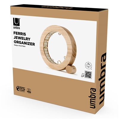 Органайзер для украшений Ferris,  Ø19 см, натуральное дерево