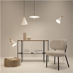 Лампа настольная Thor, Ø21х58 см, бежевая